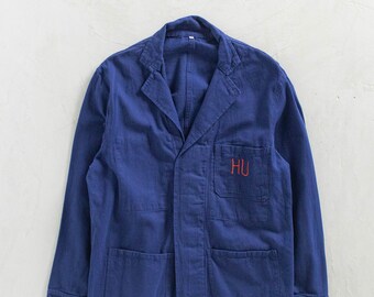 Vintage 1980s Bleu de Travail European Workwear Chore Jacket Size M/L