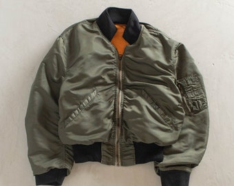 Etsy Jacket Size Industries - S/M 1960s Bomber Flight Alpha