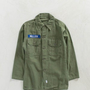 70s ビンテージ　og107 USA製　ユーティリティシャツ　ミリタリーシャツ 70年納品 70年代 U.S.ARMY 米軍実品 OG107 ユーティリティシャツ