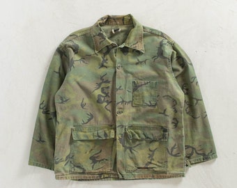 Vintage 1980s Camo Chore Coat Size L/XL