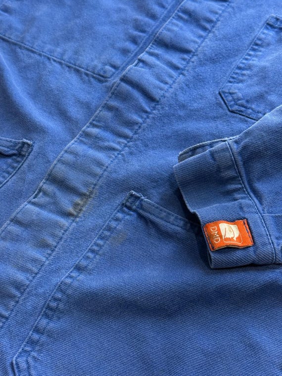 Vintage 1980s Bleu de Travail Chore Jacket | French Workwear Coat Small/Medium View 5