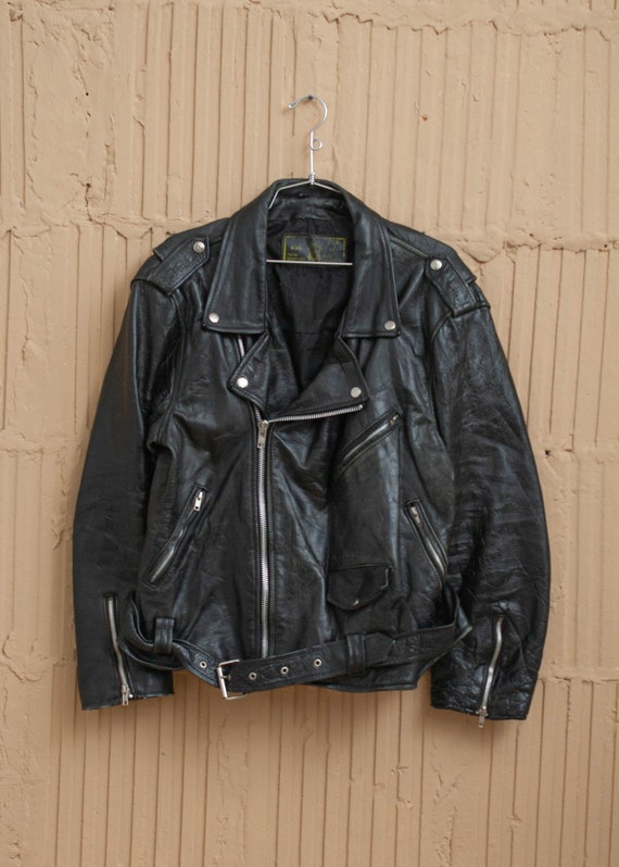 1980's Rich Leather Perfecto Moto Jacket
