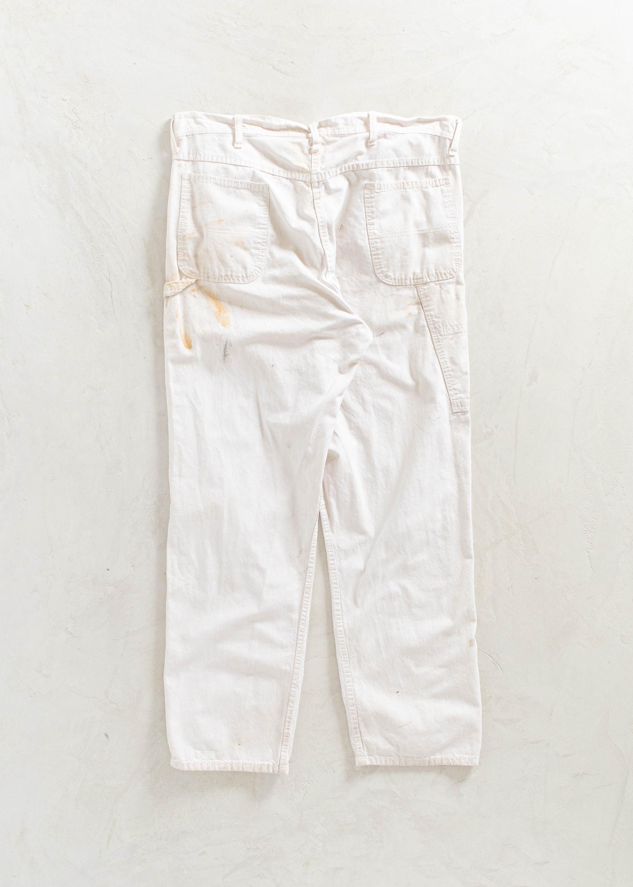 Dickies Carpenter Vintage White Pants - 32 x 34 – Ropa Chidx