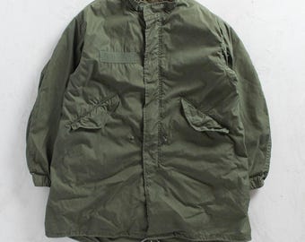 Med, Authentic M65 Fish Tail Parka With Liner From 1973 Made