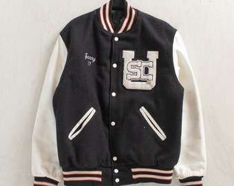 1980s Reed Sports Wool Varsity Jacket Size M/L