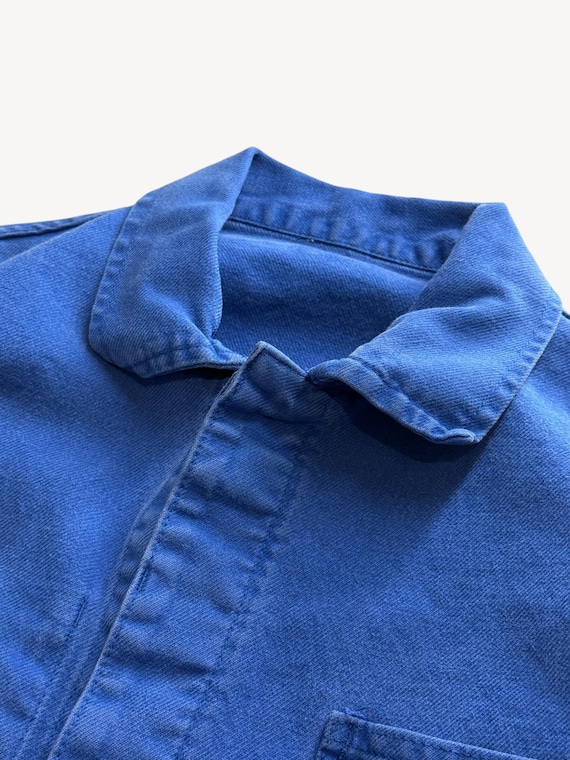 Vintage 1980s Bleu de Travail Chore Jacket | French Workwear Coat Small/Medium View 2