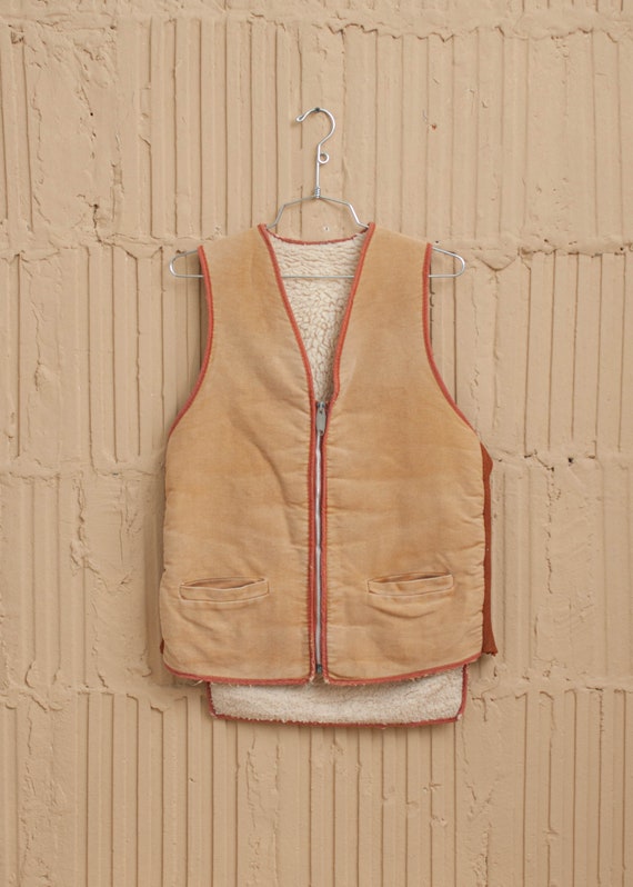 1970's Shearling and Faux Suede Vest