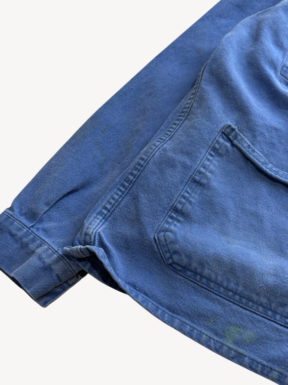 Vintage 1980s Bleu de Travail Chore Jacket | French Workwear Coat Small/Medium View 3