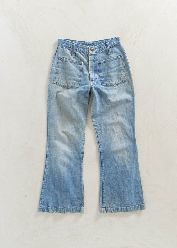 Vintage 1970s Live INS Lightwash Flare Jeans Size 