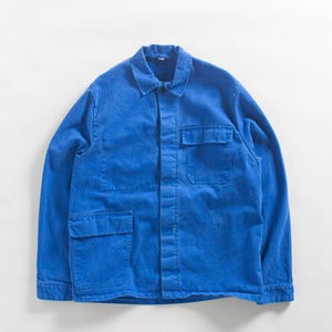 Vintage 1990s Bleu de Travail European Workwear Chore Jacket Size M/L — Utility Work Jacket — Unisex French Jacket — Vintage Work Coat
