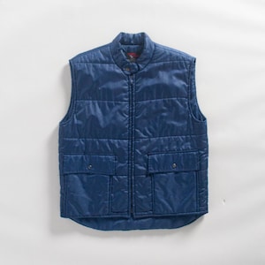 Vintage 1990s Warm Wear Quilted Nylon Vest Size M/L — Unisex Outerwear — Retro Puffer Vest