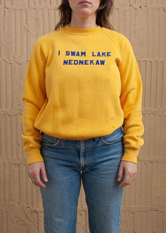 1970's Lake Nednekaw Flock Letter Sweatshirt