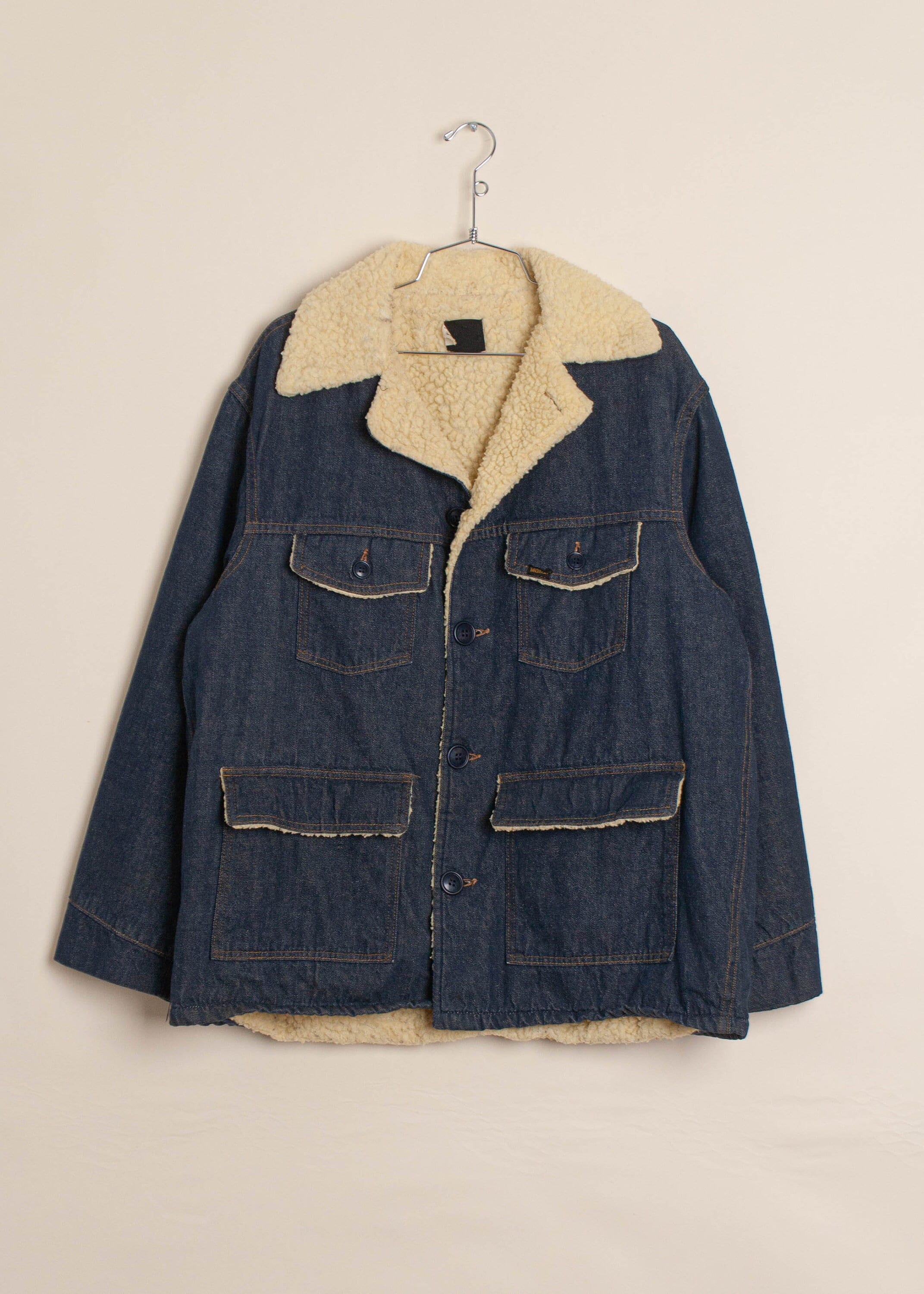 denim jacket with sheepskin lining
