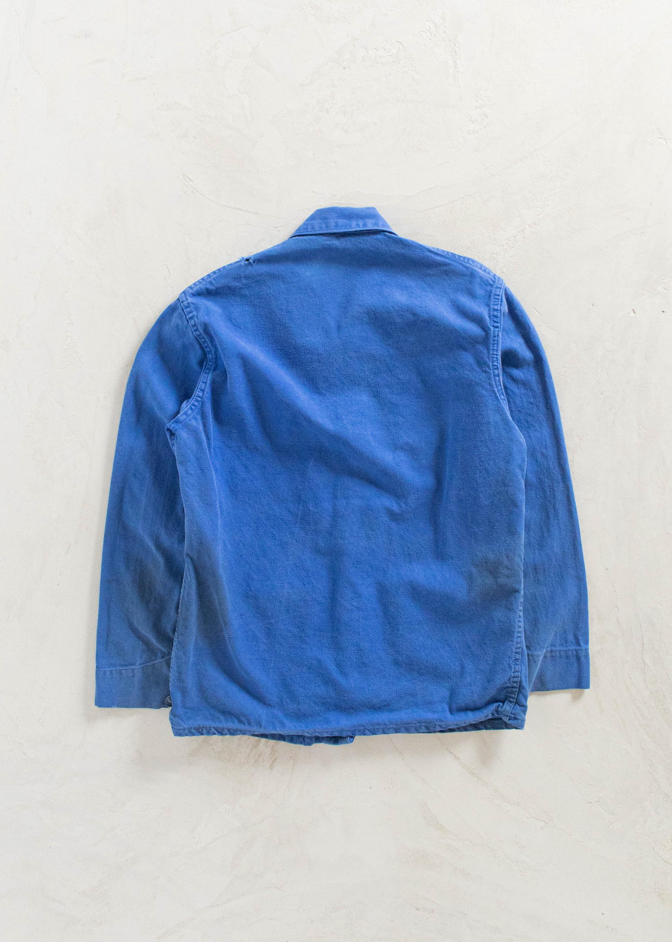 Vintage 1980s Bleu De Travail French Workwear Chore Jacket