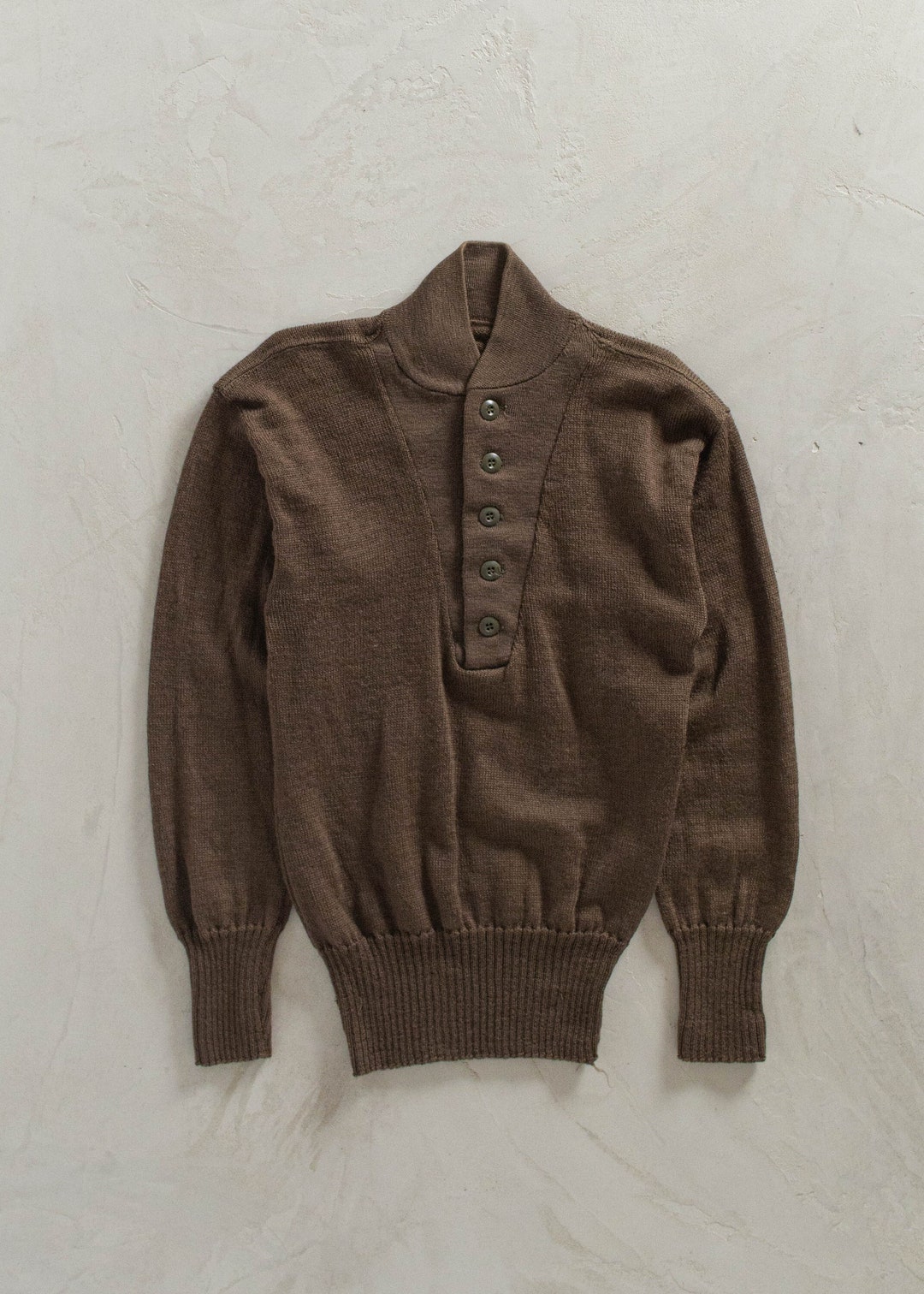 1980s Military Issue Wool Pullover Knit Size XS/S - Etsy