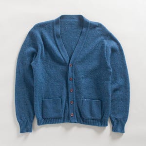 Vintage Wool Cardigan Size M/L — Cozy Knit Sweater — Retro Knitwear — Unisex Wool Cardigan