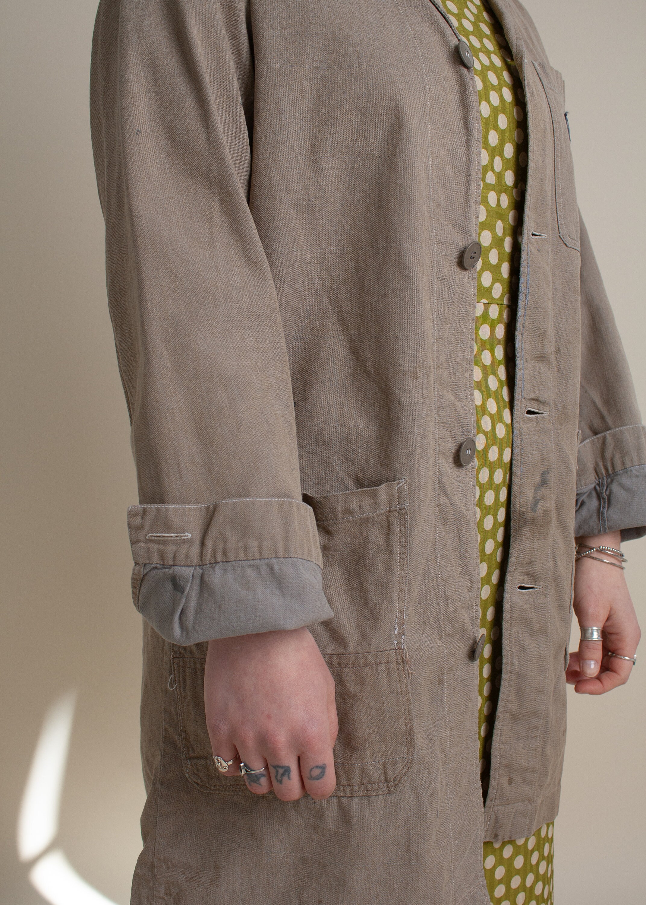 1980's PTT Workwear Shop Coat Size 