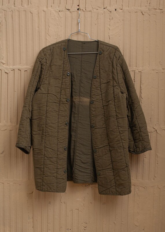 1980's Czech Cotton Quilted Liner Jacket