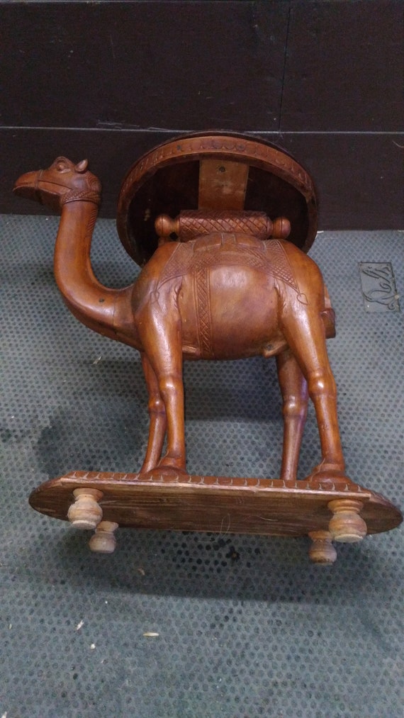 Anglo Indian Hand Carved Camel Tables Beautiful Definition Etsy