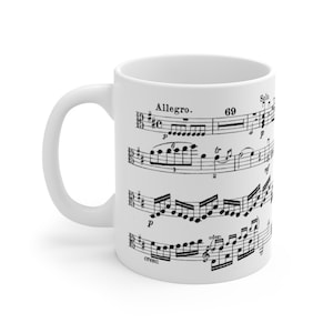Stamitz Viola Concerto, Viola Sheet Music Coffee Mug,