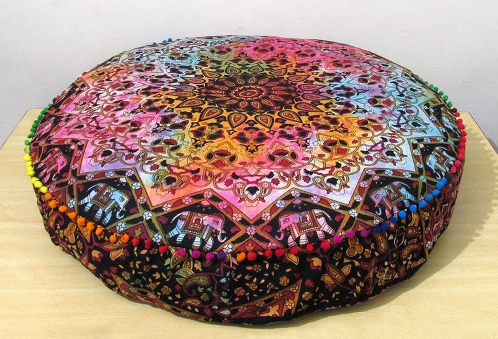 Meditation cushion Cover 42X6 Round cushion Cover Large Etsy