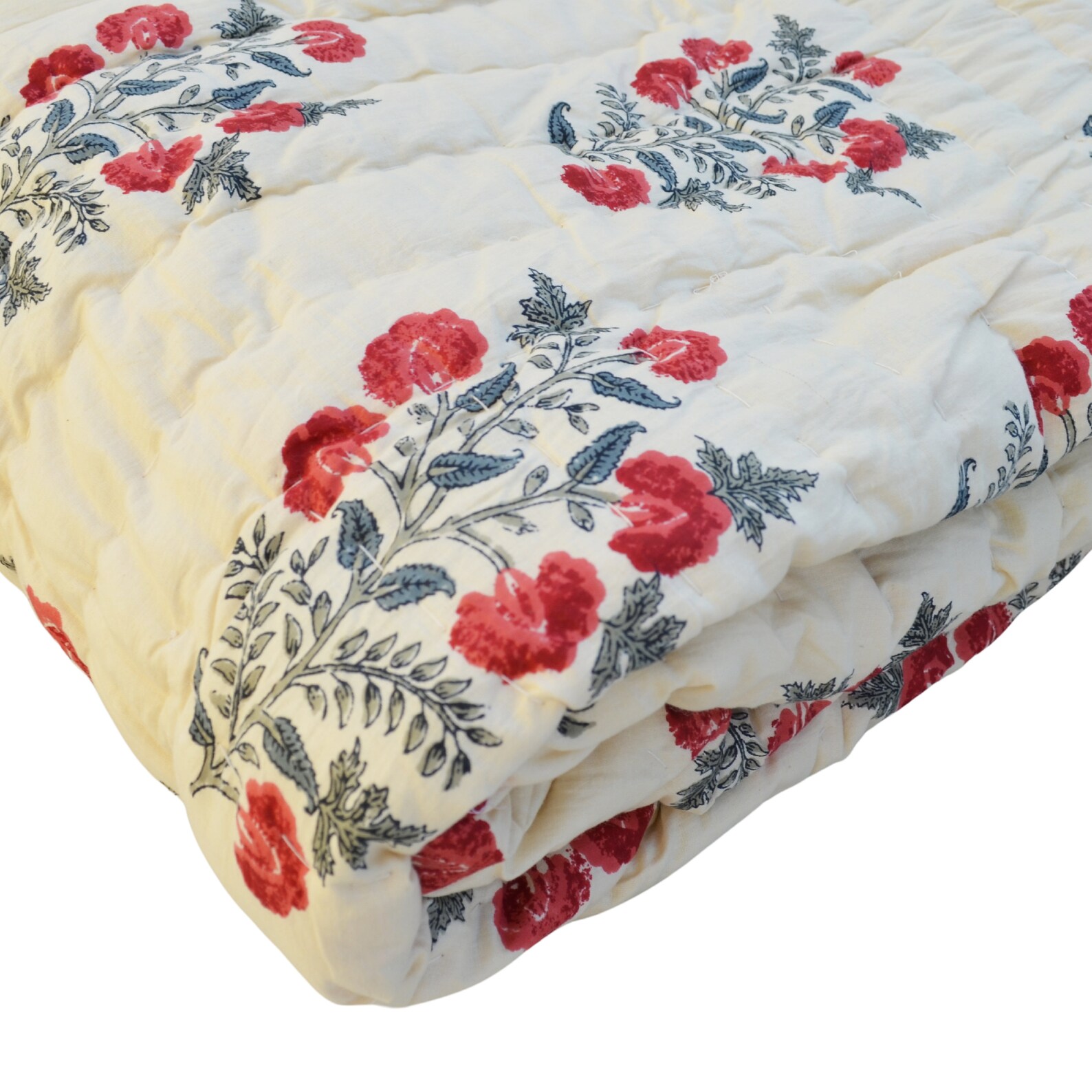 Indian Handmade Quilt Blanket Razai Jaipuri Print Razai Soft Etsy UK