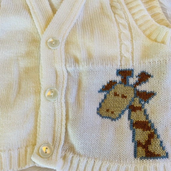 Knit Vest with Giraffe - image 2