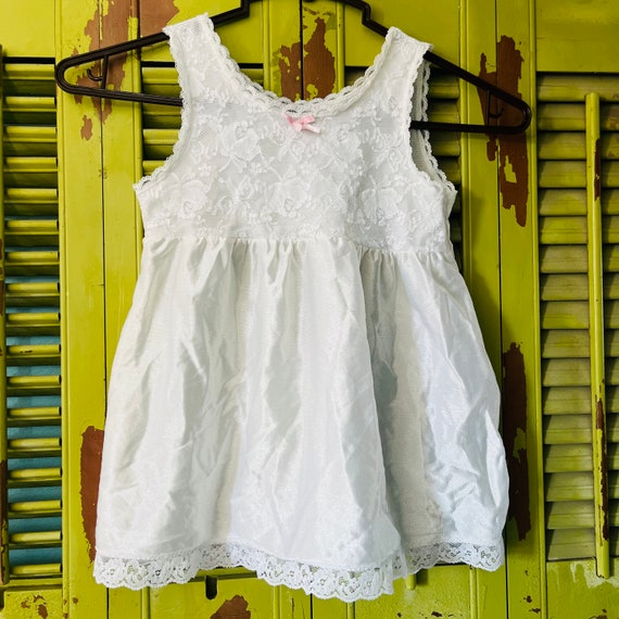 Lace Dress Slip Vintage Little Girl - image 1