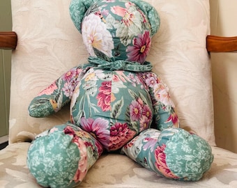 1990’s Floral Teddy Bear JcPenney Home Collection