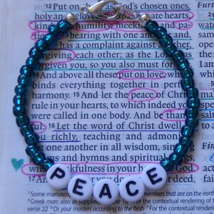 Pulsera de cuentas de paz - Colección "Veste Youselves"