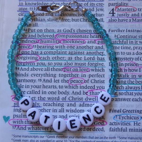 Patience Bracelet Etsy