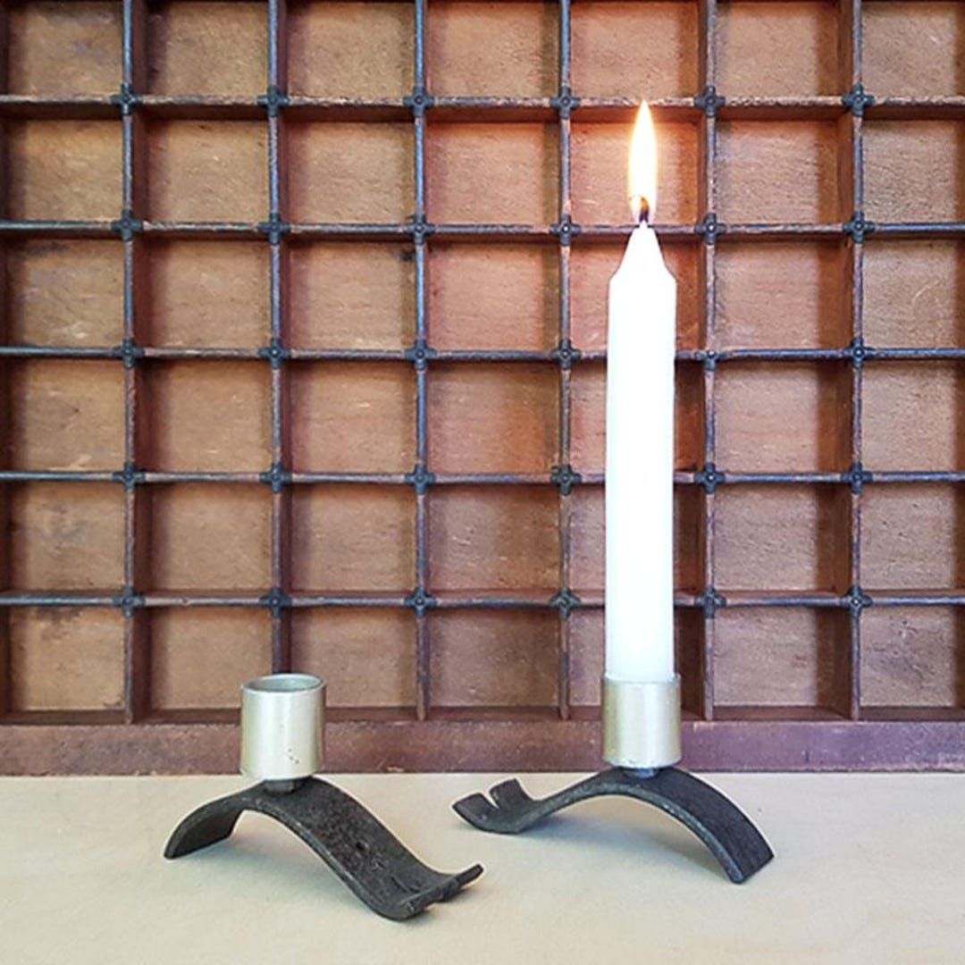 Sustainable Designer Candlestick Candle Holder Made From Old Material ...