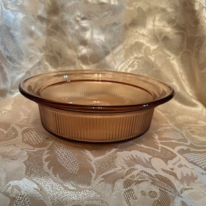 Corning Vision Casserole Dish by Pyrex 24 Oz Glass Amber Brown V