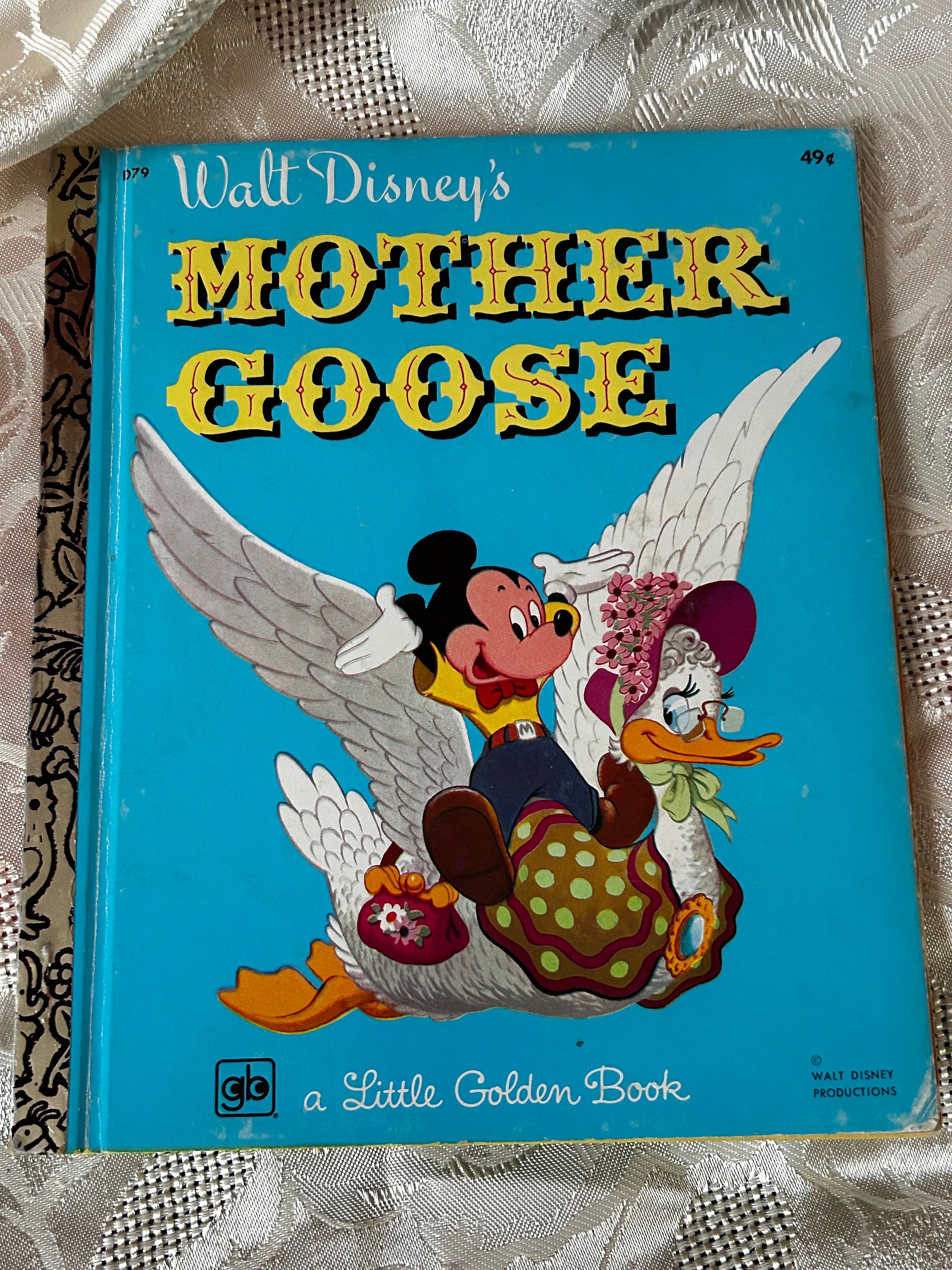 Vintage Little Golden Books from the 70’s Walt Disney Mother Goose Bambi Very Good Condition