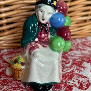 Balloon Lady Figurine Occupied Japan Balloon Seller Occupied Japan Figurine