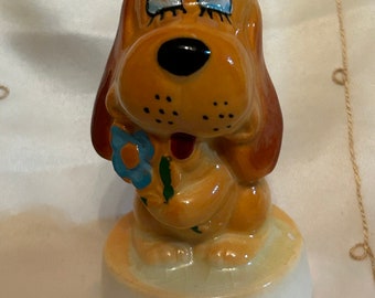 Vintage ceramic Basset Hound dog figurine