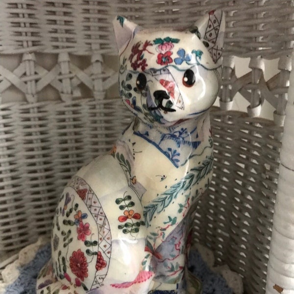 Decoupage Cat Etsy