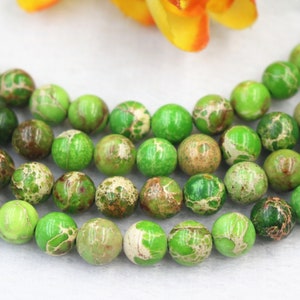 Natural Sea Sediment Jasper Beads,4mm 6mm 8mm 10mm 12mm Green Sea Sediment Jasper Beads wholesale,Beads supply,15&quot; strand