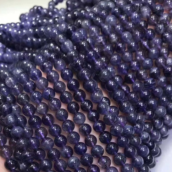 Natural AAA tanzanite Smooth Round Beads,tanzanite beads supply 15" strand DIY Handmade necklace, earring accessories 4mm 5mm 6mm