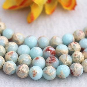 Shoushan Stone Smooth Round beads 4mm 6mm 8mm 10mm 12mm 14mm Aqua Terra Jasper beads wholesale,beads supply 15&quot; strand