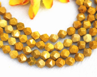 Natural AA Star Cut Faceted Yellow Jasper Smooth Round beads 6mm 8mm 10mm 12mm Yellow Jasper beads wholesale,beads supply 15" strand