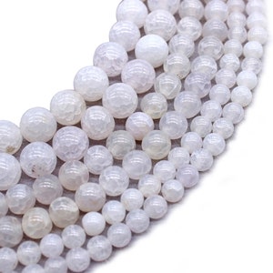 Natural white Fire Agate Smooth Round Beads,Dragon agate Beads Loose stone bead wholesale supply,15&quot;strand 6mm 8mm 10mm
