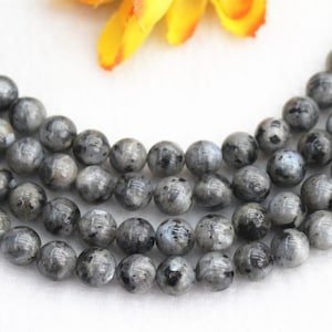 Natural Black Labradorite Smooth Round beads 4mm 6mm 8mm 10mm 12mm Labradorite beads supply 15&quot; strand DIY beads