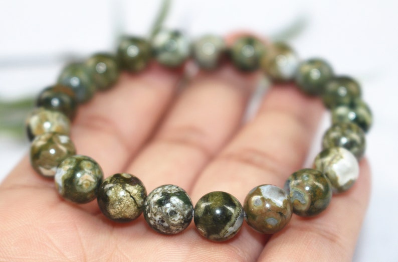 Natural Birdseye Rhyolite Perles Bracelet Birdseye Rhyolite Bracelet Birdseye Rhyolite Bracelet en gros, Bracelets de bijoux image 4