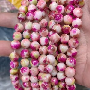 Rainbow Stone jade Smooth Round beads 10mm Rainbow Jade beads wholesale,Mountain Jade beads Candy Jade beads 15&quot; strand