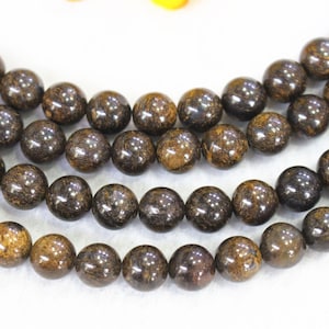 AA Natura Bronzite Smooth Round beads 4mm 6mm 8mm 10mm 12mm Bronzite beads wholesale,beads supply 15&quot; strand