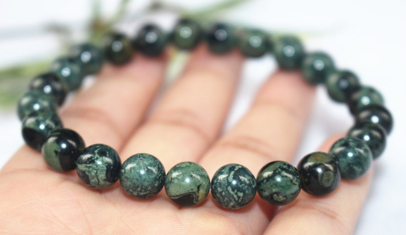 Natural Kambaba Jasper Beads Bracelet Kambaba Jasper Bracelet - Etsy