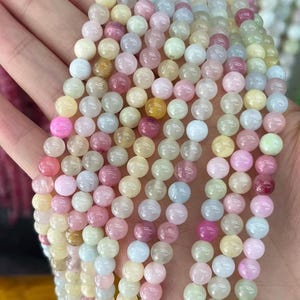 Rainbow jade Smooth Round beads Multicolor Candy Jade gemstone beads 15&quot; strand DIY beads 4mm 6mm 8mm 10mm 12mm