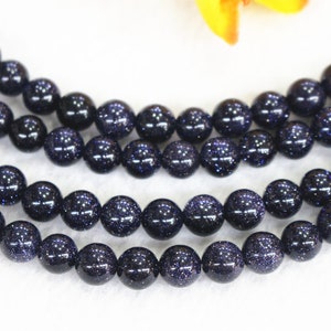 AA Natural Blue Goldstone Smooth Round beads 4mm 6mm 8mm 10mm 12mm 16mm Blue Goldstone beads wholesale,beads supply 15&quot; strand