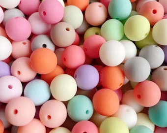 200pcs Matte Acrylic Gumball Beads in Bulk,Rubber Like Chunky Bubblegum Beads,Bubblegum Beads,6-20mm DIY Accessories